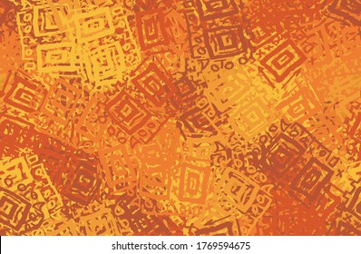 Brown grunge background. Seamless abstract texture. A chaotic repeating pattern. Pop art handmade art