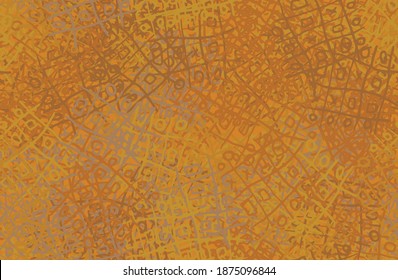 Brown grunge background. Seamless abstract texture. A chaotic repeating pattern. Pop art handmade art