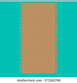 Brown grunge brick wall with blank hole for text