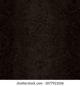 Brown grunge classic pattern bronze metallic wallpaper
