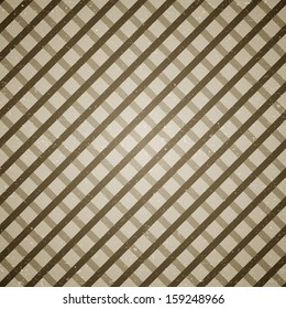 Brown grunge vector retro checked background pattern