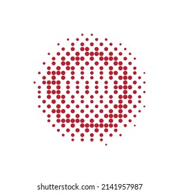 Brown Halftone Art. Vector Gradation. Abstract Set. Texture Grunge. Dot Element. Circle Art. Gradient Shape. Round Shape. Effect Logo.