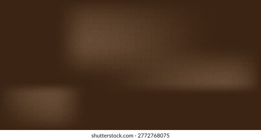 Brown Halftone Gradient Background With Retro Dot Texture for Graphic Design and Web Projects