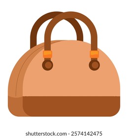 Brown Handbag women's fashion illustration