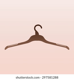 Brown Hanger - Vector icon