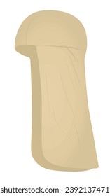 Brown head cover gear. vector