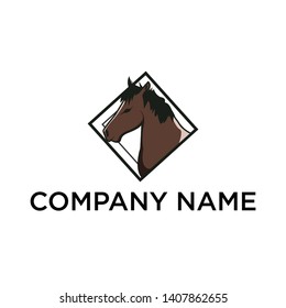 Brown Head Horse Logo For Company