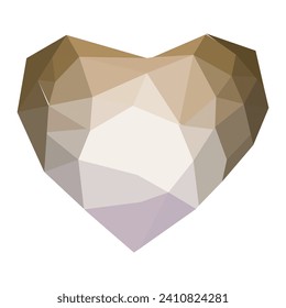 Brown heart line icon. Romance, relationships, love, date, flowers, candles, gifts, emotions, sensations, Valentine's Day, compliment. Vector icon for business and advertising