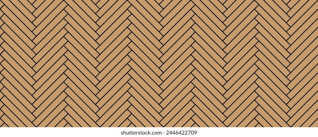 brown herringbone parquet seamless pattern
