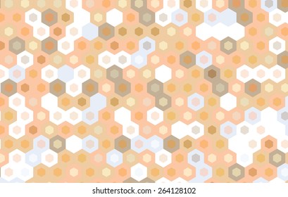 brown hexagon abstract background.vector illustration design. 