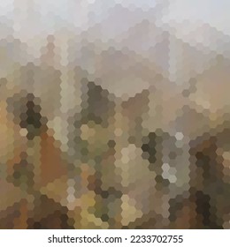 Brown hexagon background, pattern, hexagon wallpaper. Vector illustration. EPS 10