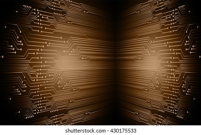 brown high tech circuit board, abstract circuit board, CPU, PC computer