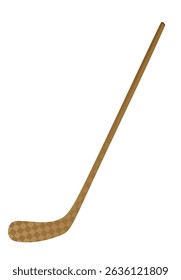 Brown hockey sticks . vector illustration