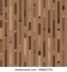 Brown holiday pattern. Vector seamless chocolate pattern with lines, points and rounded corners. Parallel vertical lines pattern. Pattern background. Abstract 
coffee pattern. Flat seamless pattern