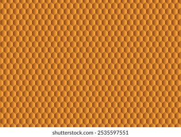 Un fondo de patrón de textura de panal marrón muestra una cuadrícula cálida de Formas hexagonales, agregando una estética natural y estructurada.