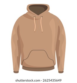 Brown hoodie with drawstring, a comfortable and stylish streetwear essential