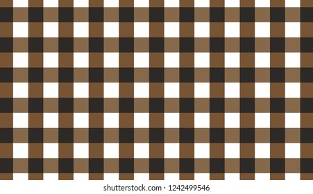 Brown horizontal Gingham pattern.Texture from rhombus for - plaid, tablecloths, clothes, shirts, dresses, paper, bedding, blankets, quilts and other textile products.Vector illustration.EPS-10.
