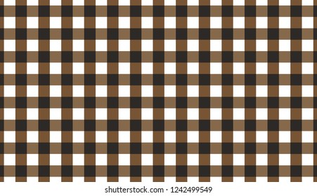 Brown horizontal Gingham pattern.Texture from rhombus for - plaid, tablecloths, clothes, shirts, dresses, paper, bedding, blankets, quilts and other textile products.Vector illustration.EPS-10.