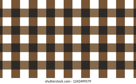 Brown horizontal Gingham pattern.Texture from rhombus for - plaid, tablecloths, clothes, shirts, dresses, paper, bedding, blankets, quilts and other textile products.Vector illustration.EPS-10.