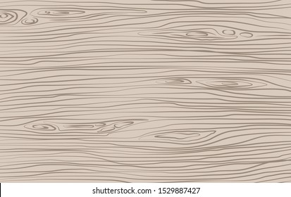 Brown horizontal wooden cutting, chopping board, table or floor surface. Wood texture. Vector illustration