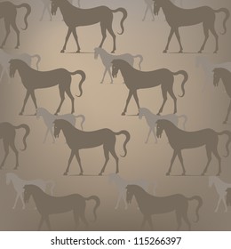 Brown horse pattern