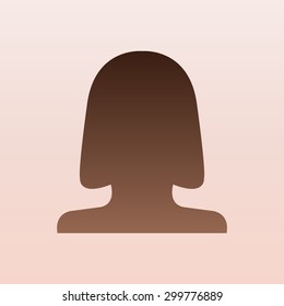 Brown  human profile picture