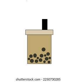 brown ice vector illustration on white background