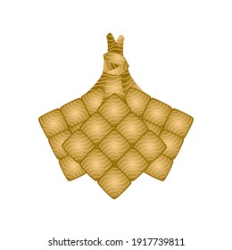 Brown ketupat design vector illustration
