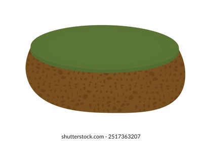 Brown kitchen sponge. vector illustration