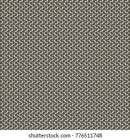 Brown knit fabric with zigzag vertical rows. Cotton sweater texture. Abstract vector.