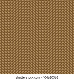 Brown knitted texture. Seamless pattern. Vector Image.