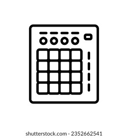 Brown Launch Pad Outline Icon Vector Illustration