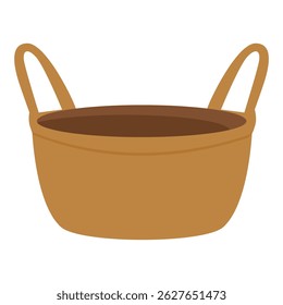 Brown Laundry Basket Ilustração vetorial
