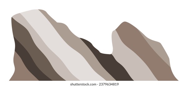 Montaña dorada. Colina de cama. Estatales sedimentarios.