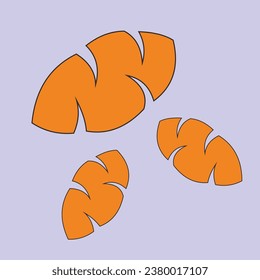 Diseño de vectores de hoja marrón adecuado para su uso como elemento en su diseño