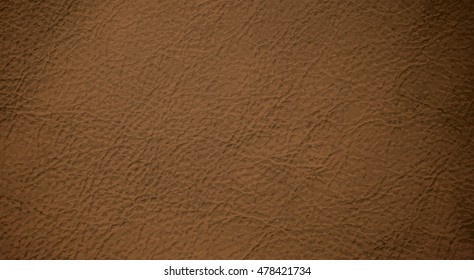 Brown leather background. Eps 10 vector file. 