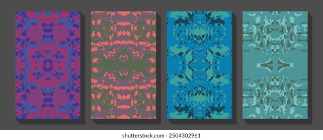 Brown leather book cover  Creative Geometric background pattern.