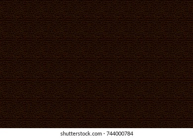 Brown leather texture background. Color vector illustration