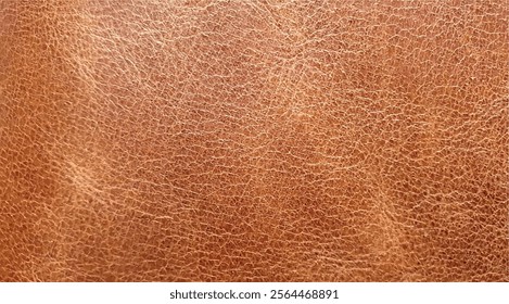 Brown leather texture. Material: genuine leather, eco-leather background. Texture of soft brown cowhide close-up. Fashion, style, material.