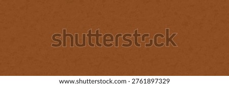 Brown leather texture, suede background. Seamless pattern for leather surface, upholstery fabric, rough paper. Soft suede texture, long empty banner with blank space. Vector illustration