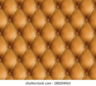 Brown leather upholstery background.Vector EPS10