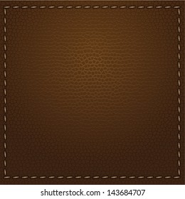 Brown leather vector