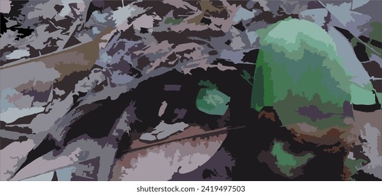 brown leaves abstract illustration texture