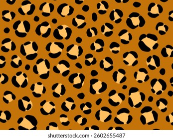 Brown leopard pattern print, Animal print,Vector illustration.