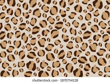 Brown leopard pattern, Seamless leopard vector, Can be used for background, Wallpaper