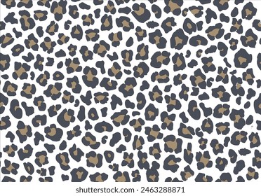 brown leopard print pattern seamless design vector