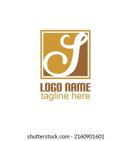 Brown Letter S Logo vector in a box. Suitable for digital and printing purposes in companies engaged in the food and beverage sector.