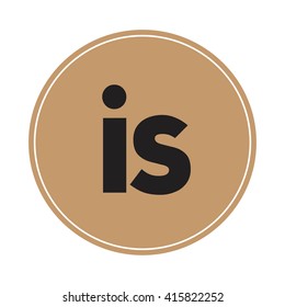 is brown letters ,abstract background logo, design identity in circle, alphabet letter