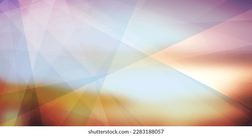 Brown and Light Blue Modern Style Triangle Shaped Translucent Overlaying Planes,Geometric Shapes Pattern, Broken Glass Effect, Abstract Futuristic Wide Scale Vector Background, Texture Design Template