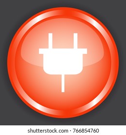 brown lights icon 3d, for Internet icon and application icon. Vector eps 10.
